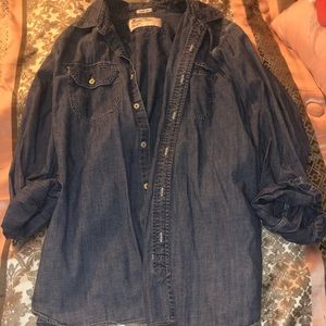 Denim flannel